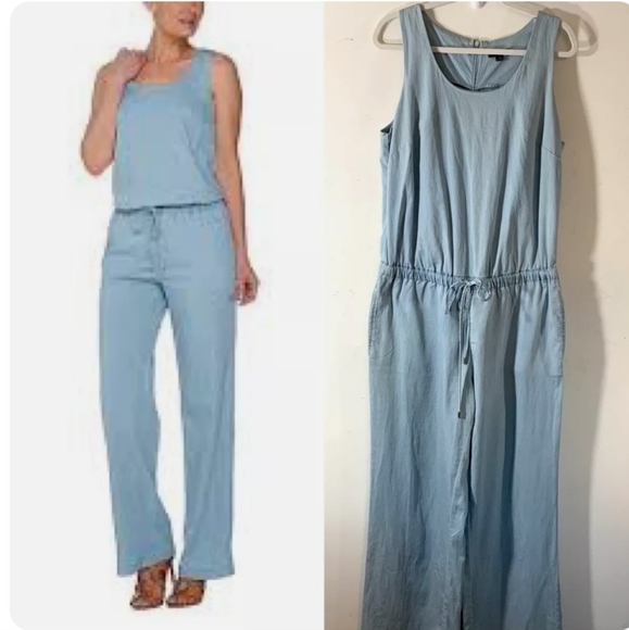 Halston Jean Jumper size 8 - Picture 1 of 4